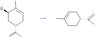 Cyclohexene,1-methyl-4-(1-methylethenyl)-, (4R)- is prepared by reaction of (2R)-trans-p-mentha-6,8-dien-2-ol.